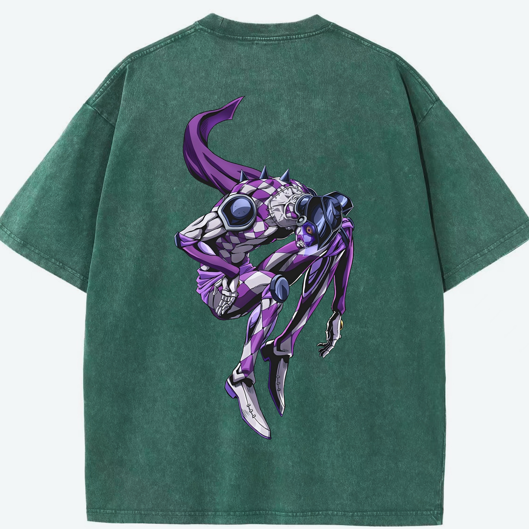 （画像用） ジョジョの奇妙な冒険 パンナコッタ?フー JoJo's Bizarre Adventure Pannacotta Fugo 綿100% ヴィンテージ風 半袖Tシャツ（背面プリント）